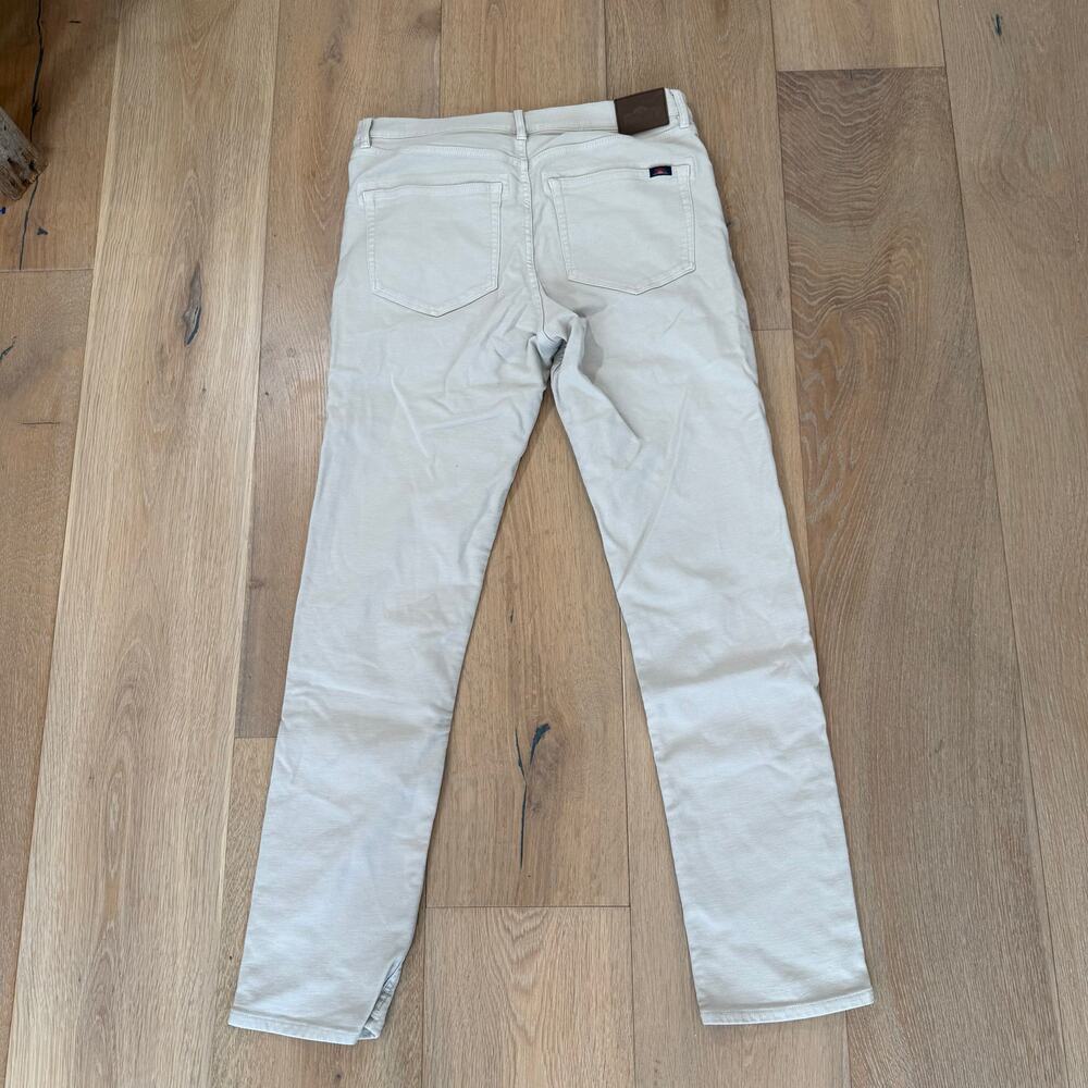 Faherty Terry Stretch Five Pocket Canvas Pants. Casual, Preppy, Comfort Jeans - Picture 5 of 9